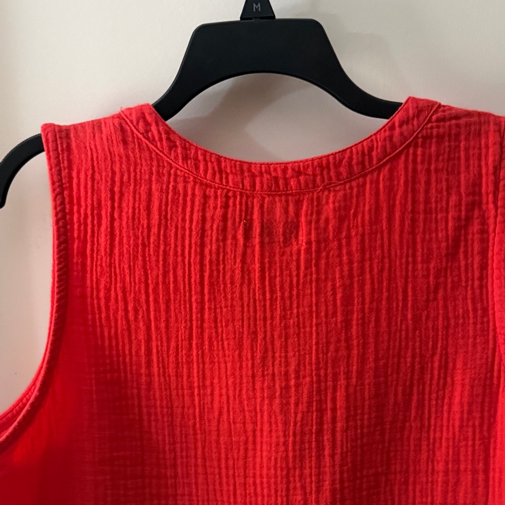 SONOMA Red Sleeveless V-Neck Textured Tank - Picture 11 of 15